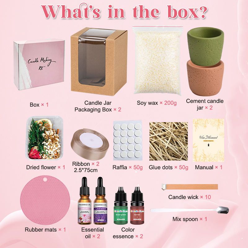 Dry Flower Candle Kit