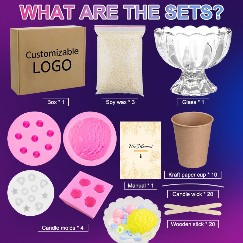 Ice Cream Candle Set