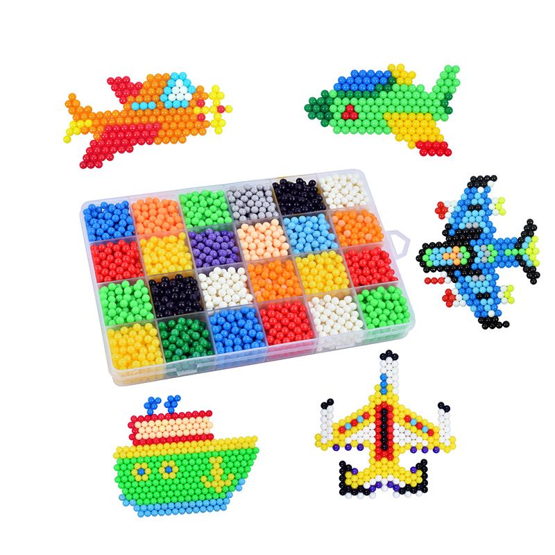Magic Water Beads DIY vehicles Keychains Set