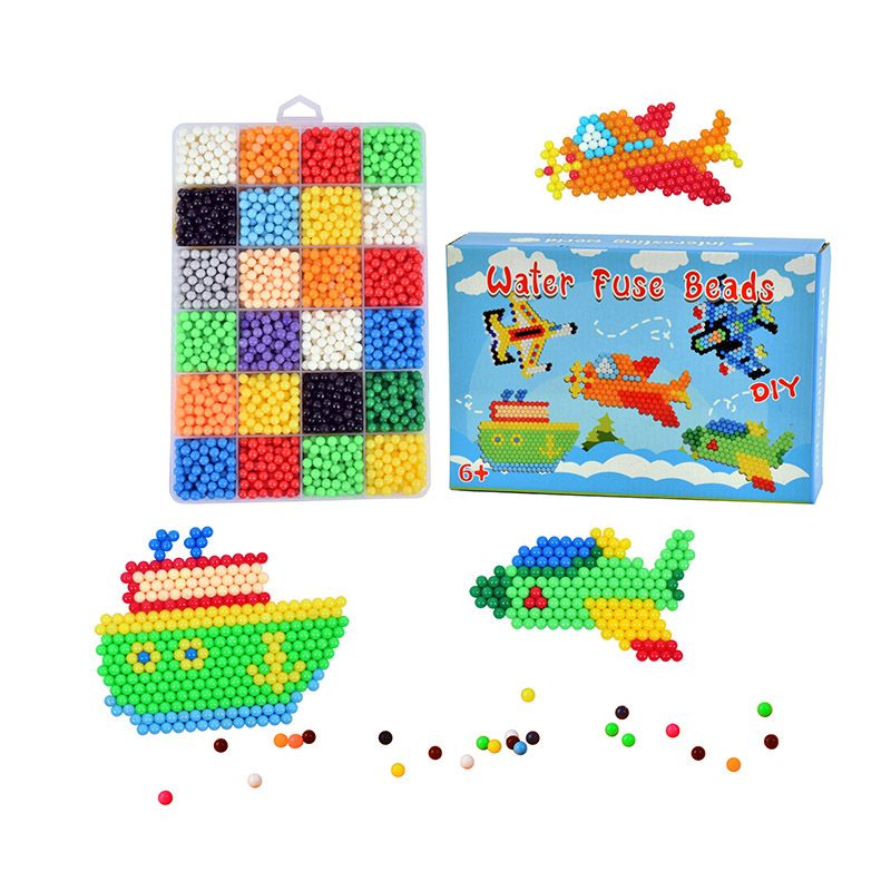 Magic Water Beads DIY vehicles Keychains Set
