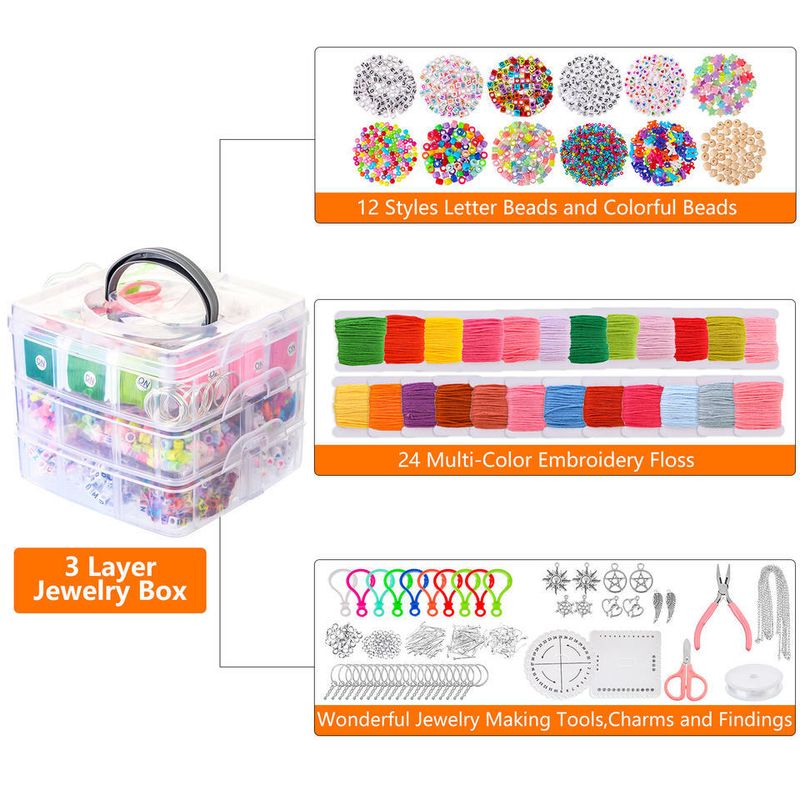 Plastic Bead Jewelry Making Set