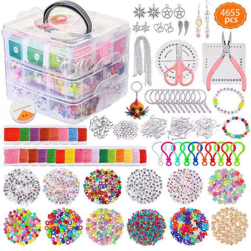 Plastic Bead Jewelry Making Set