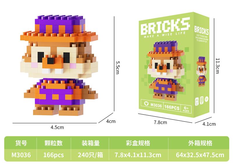 Mini Squirrel Pedicle blocks 166 PCS