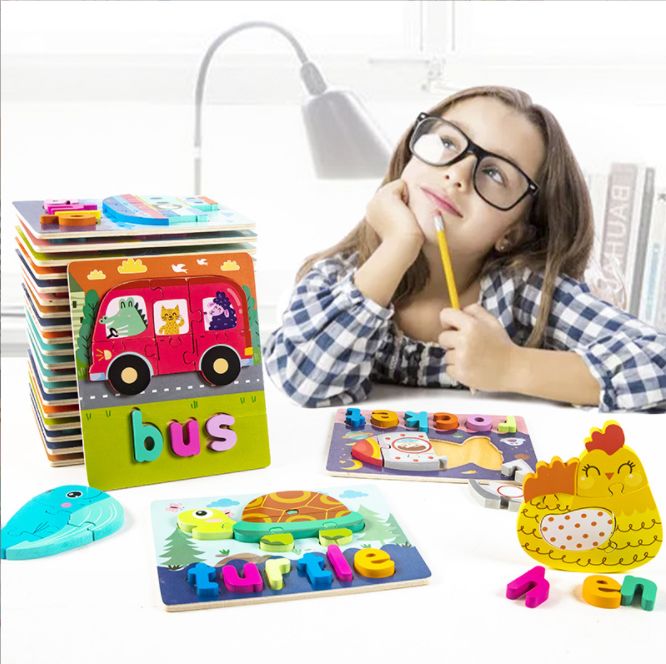 Words &amp; Shapes Puzzle- assorted