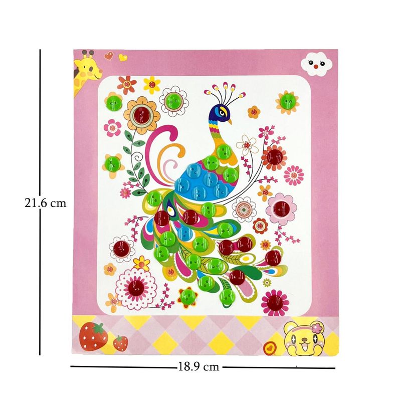 DIY Craft Buttons Painting