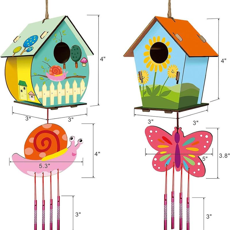 Craft Wooden Bird House Sets