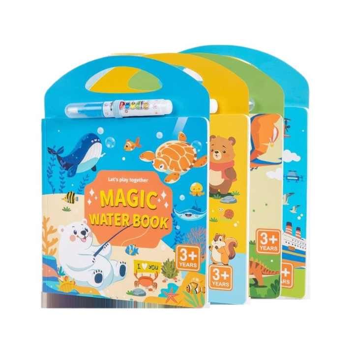 Magic Water Book &amp; Reusable Stickers 2 in 1