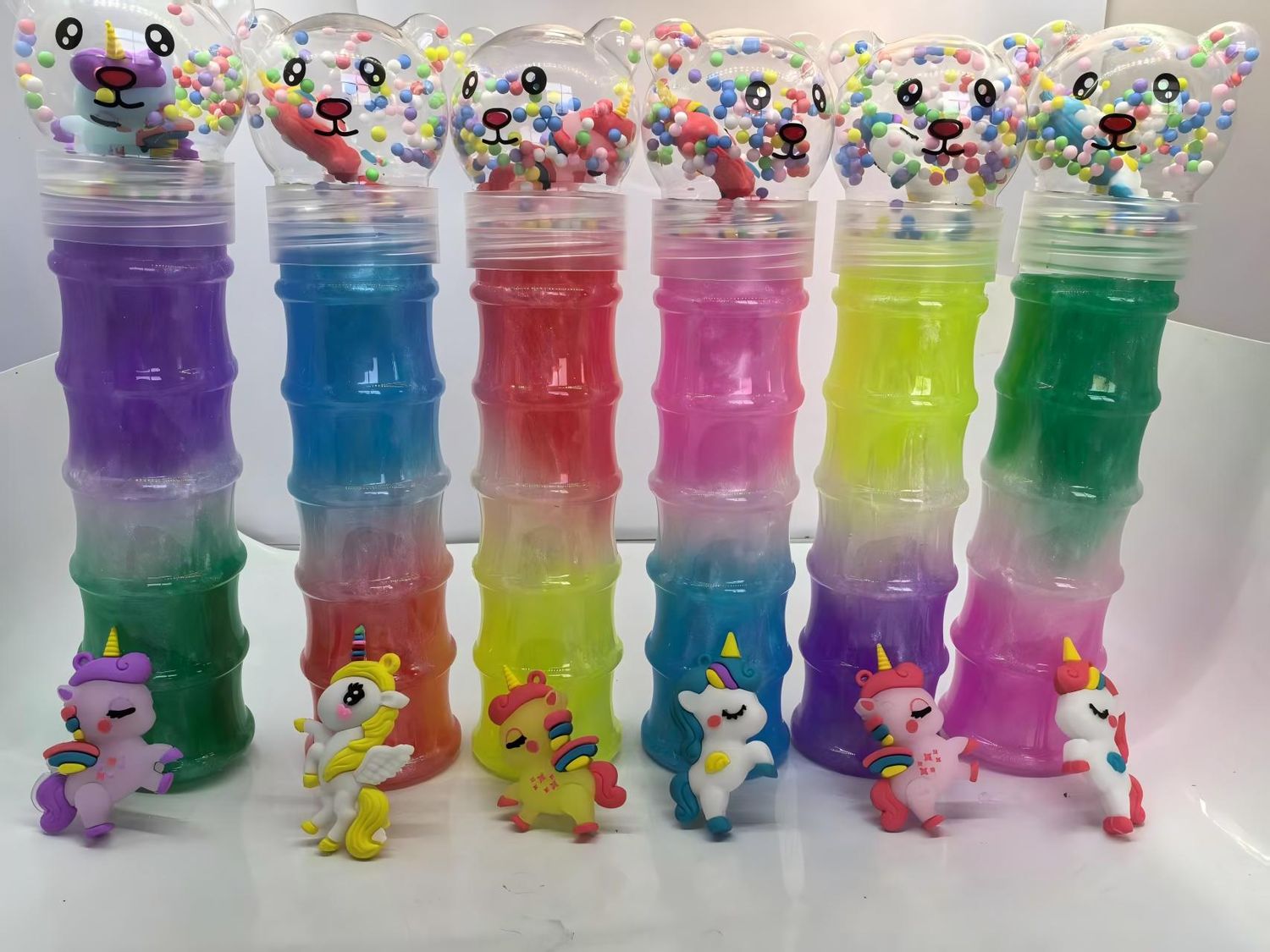 Unicorn Slime with Squishy toy as image 1 pcs
