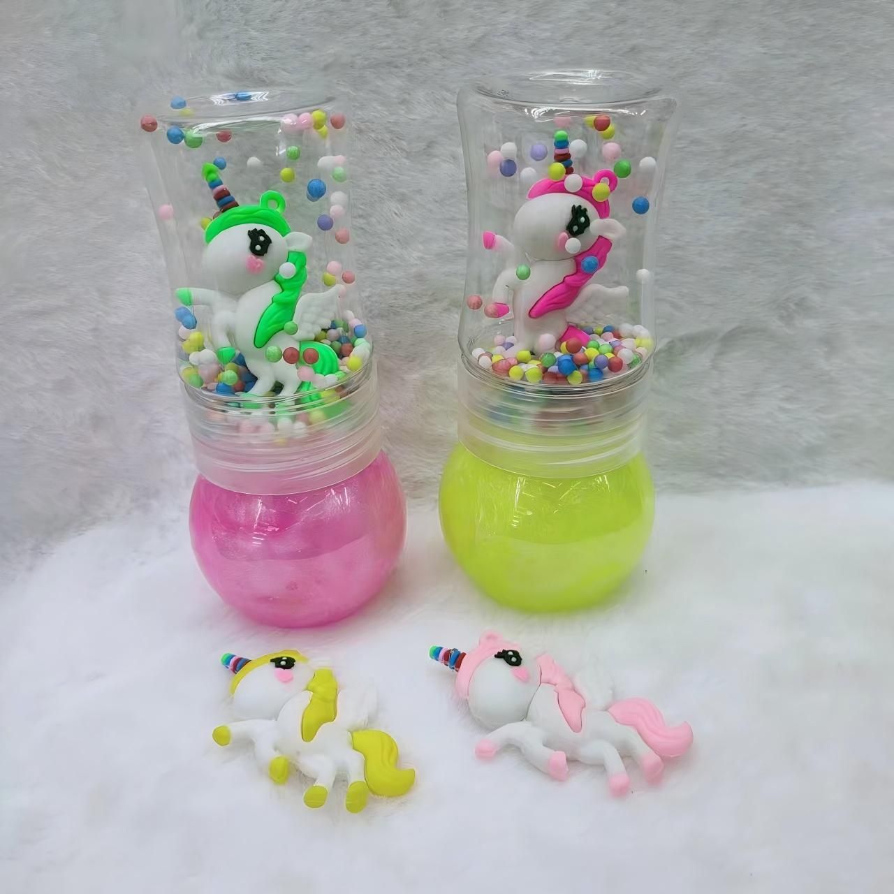 Unicorn Slime with Squishy toy as image 1 pcs