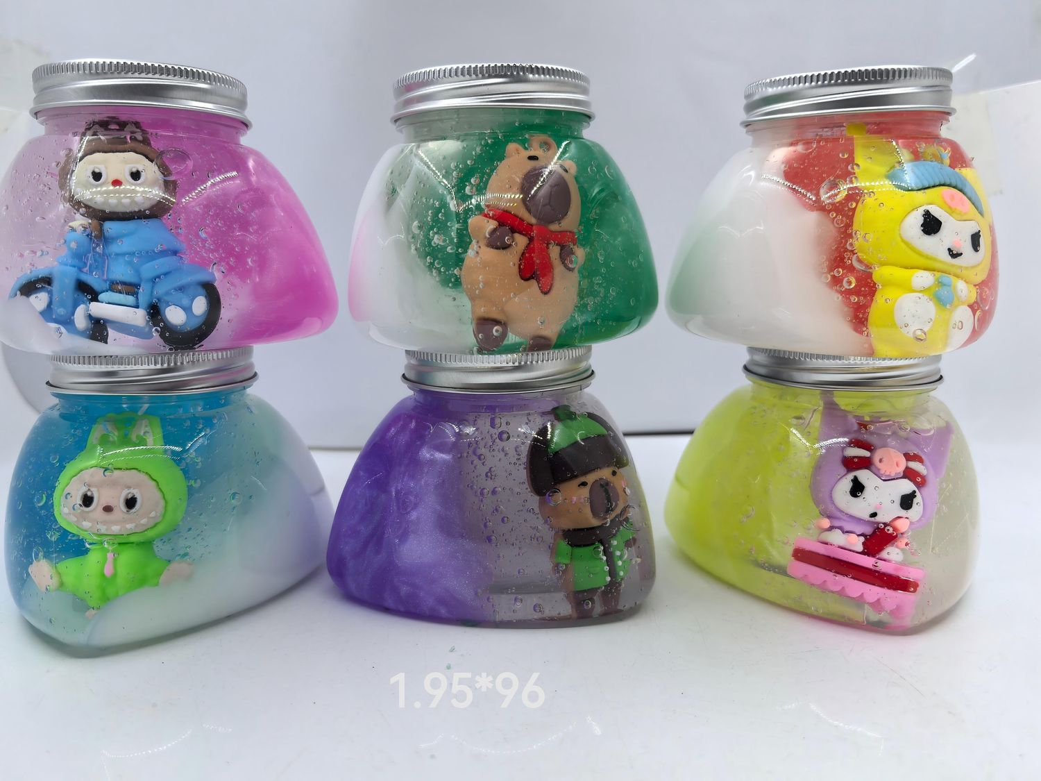 Slime Jar with Squishy toy as image 1 pcs