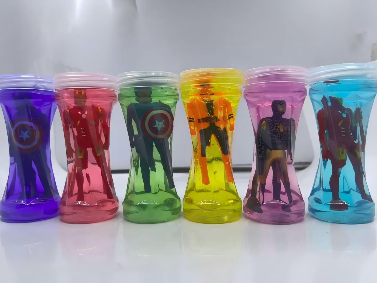 Super Heroes Slime with toy as image 1 pcs