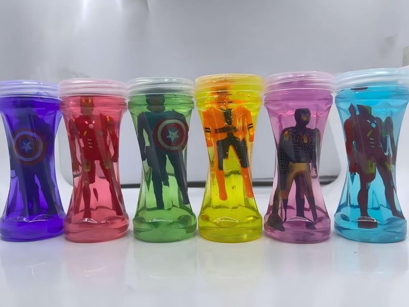 Super Heroes Slime with toy as image 1 pcs