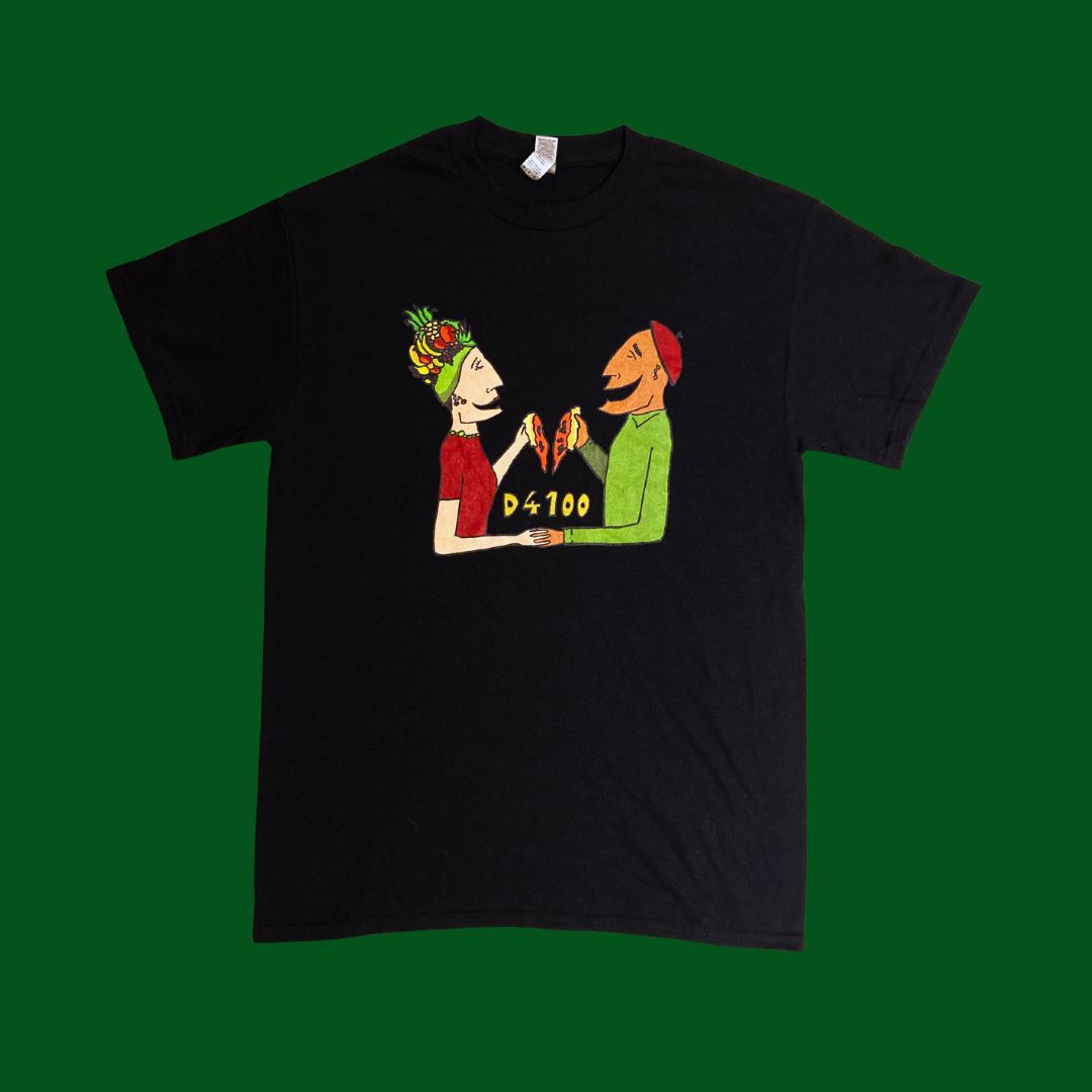 D4100 COUPLE SHIRT WITH PLANT POT ON THE BACK! (UNISEX)