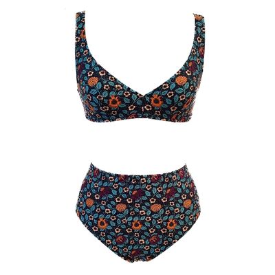 Floralie - Culotte bain taille haute
