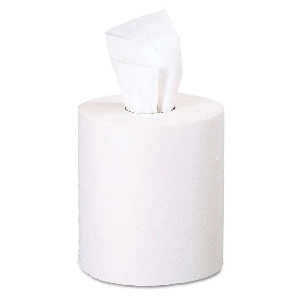 Royalty Virgin Center Pull Towel, 2-Ply, 7.6&quot; x 10&quot;, 600 sheets, 6/cs