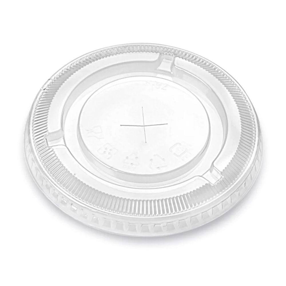 12-24oz PET Flat Lid w/Hole 98mm