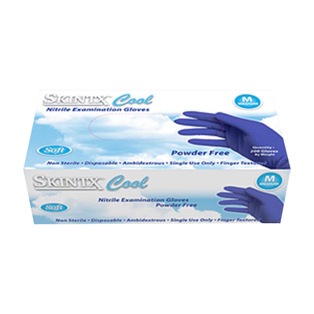 Blue Nitrile Exam Gloves Powder Free