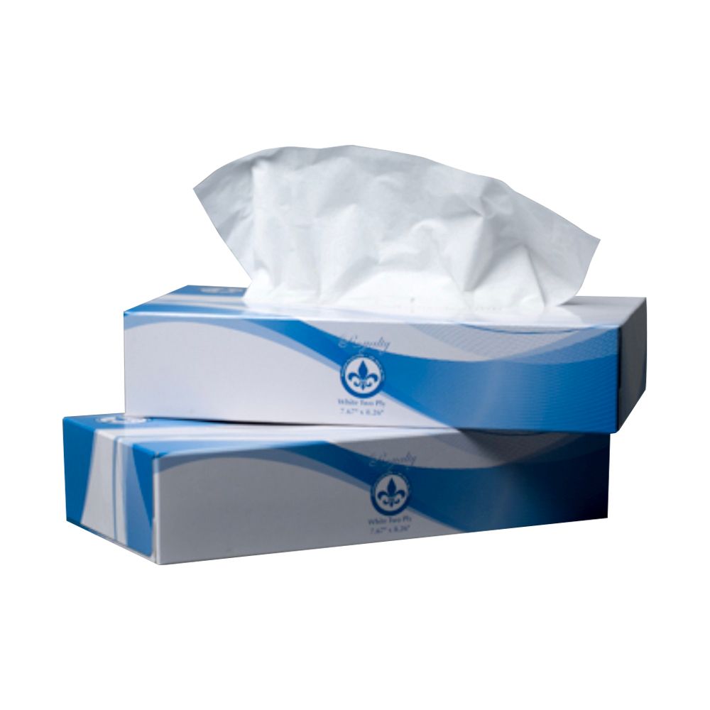 Royalty 2-Ply Virgin Cube Box Facial Tissue