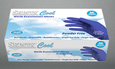 Blue Nitrile Exam Gloves Powder Free