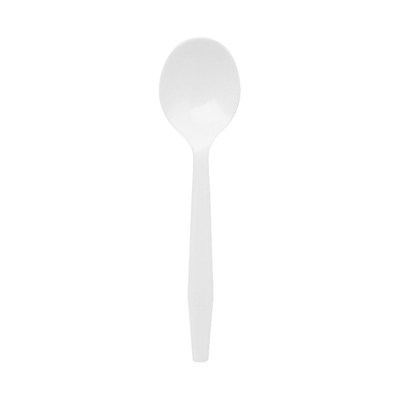 Royalty White Medium Weight PP Soup Spoon