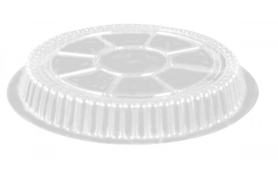 9&quot; Round Foil Pan Plastic Dome Lid
