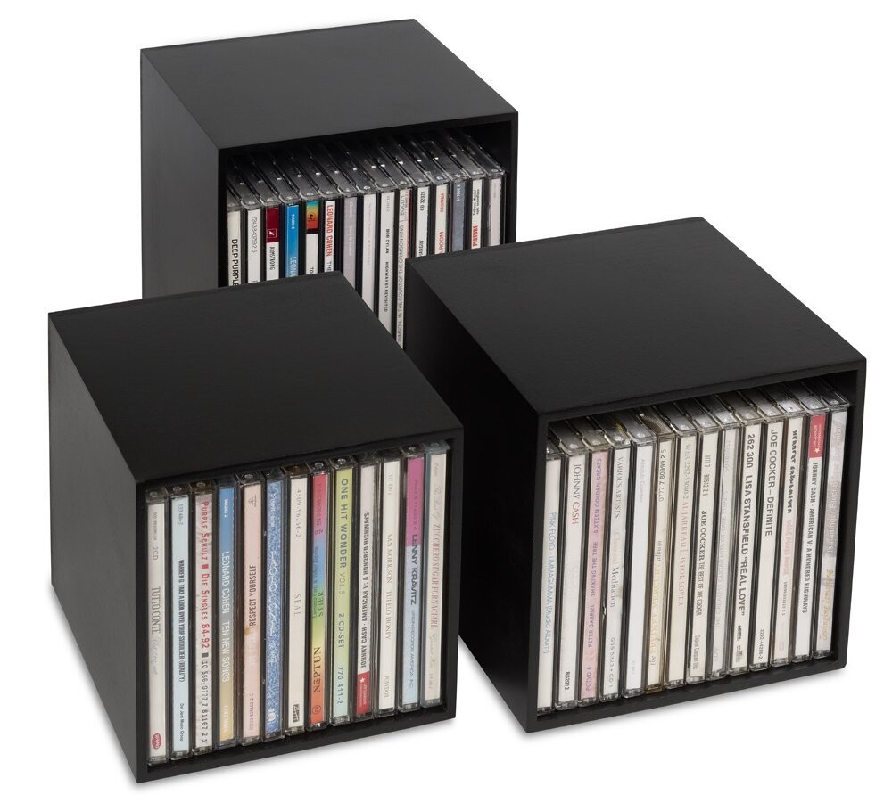 cubix-CD-Boxen-Set "black"
für bis zu 40 CDs.