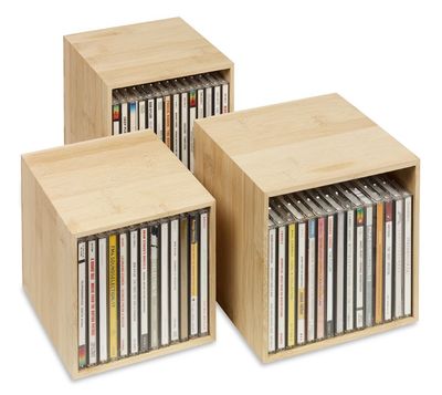 cubix CD-Boxen-Set cubix CD-Boxen-Set "bambus" für bis zu 40 CDs.