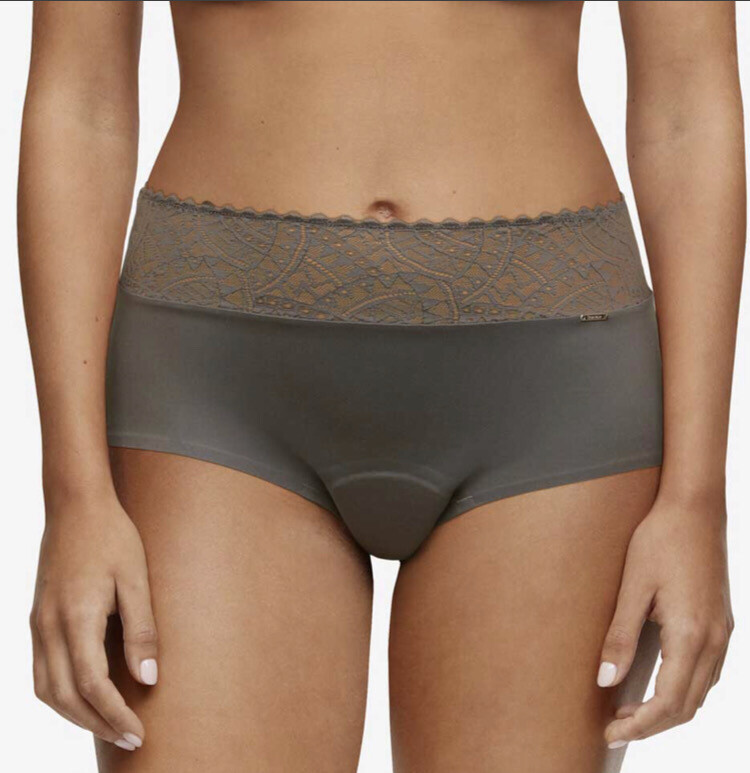 Culotte Menstruelle taille haute GRIS ENCENS