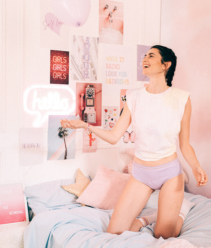 Culotte menstruel ado TEEN LILA
