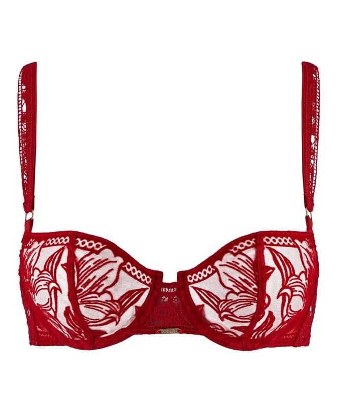 Soutien gorge corbeille rouge REBE