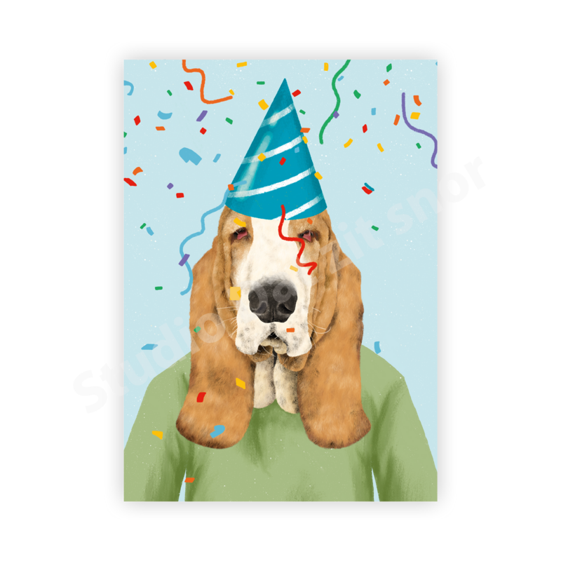 Kaart | Basset Hound Eddie jarig