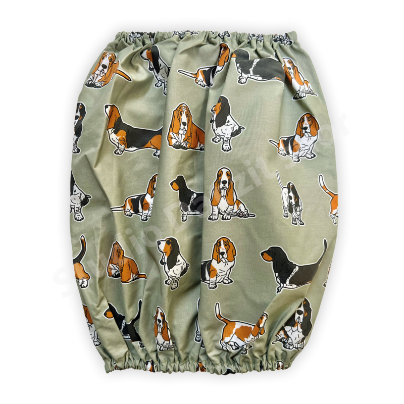 Snood | Basset Hound groen