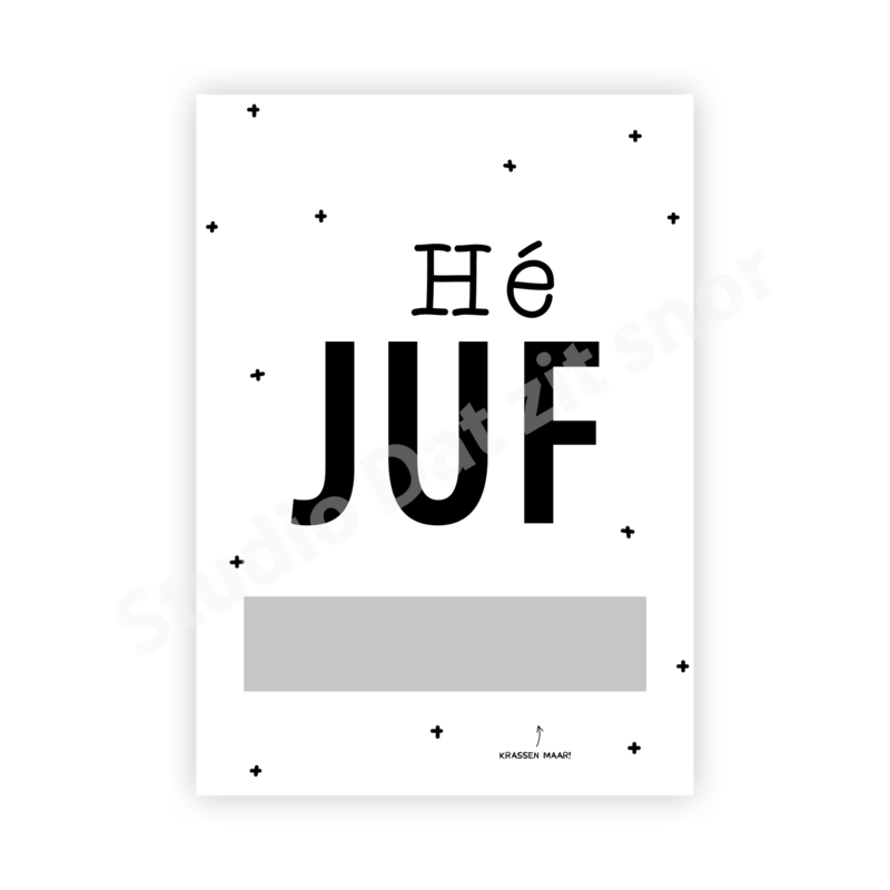Kraskaart | Hé juf