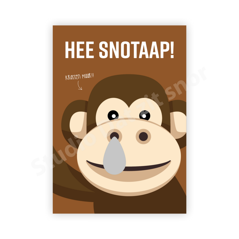 Kraskaart | Hee snotaap
