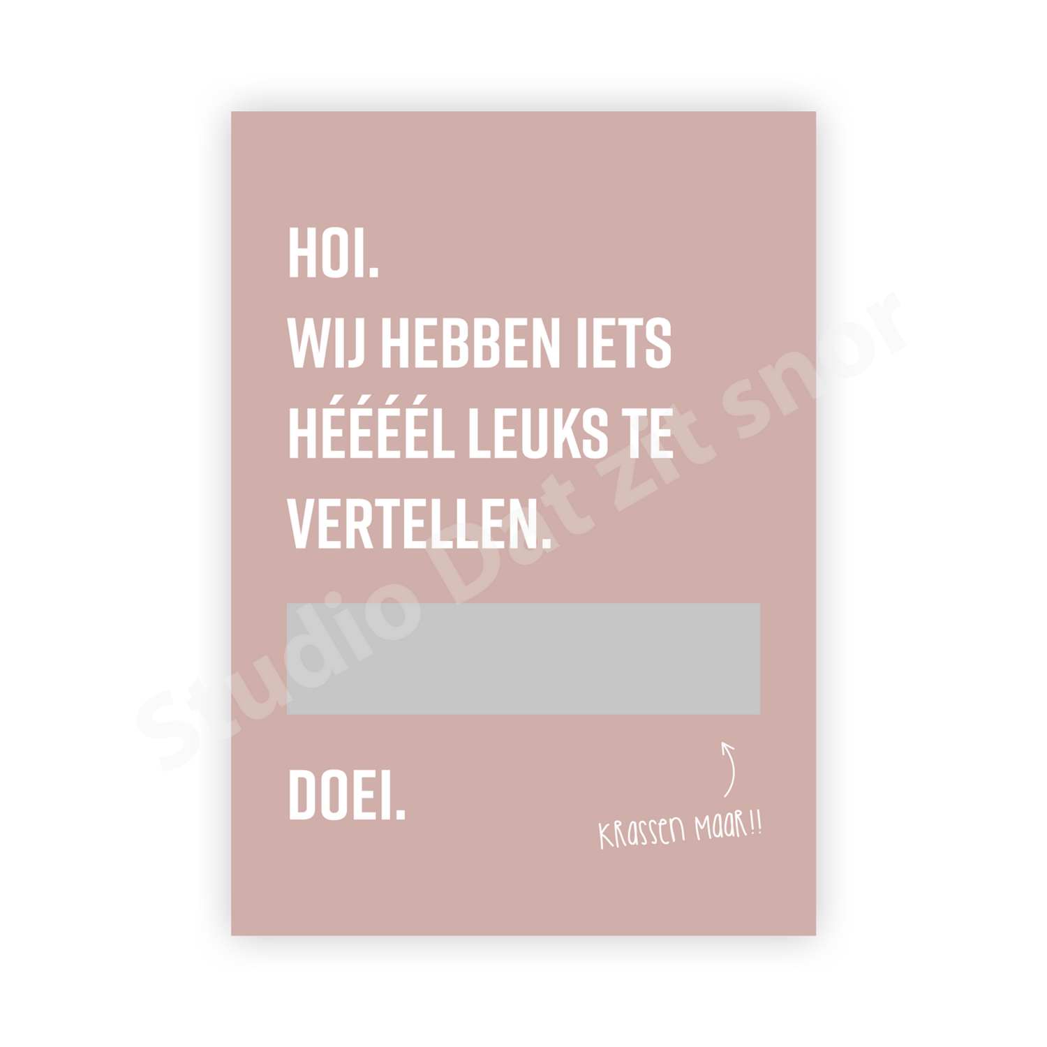 Kraskaart | Wij worden mama!