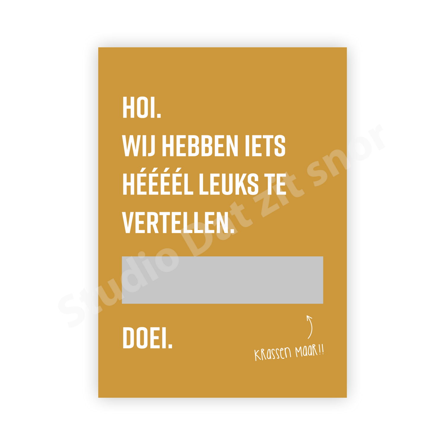 Kraskaart | Wij worden papa en mama!