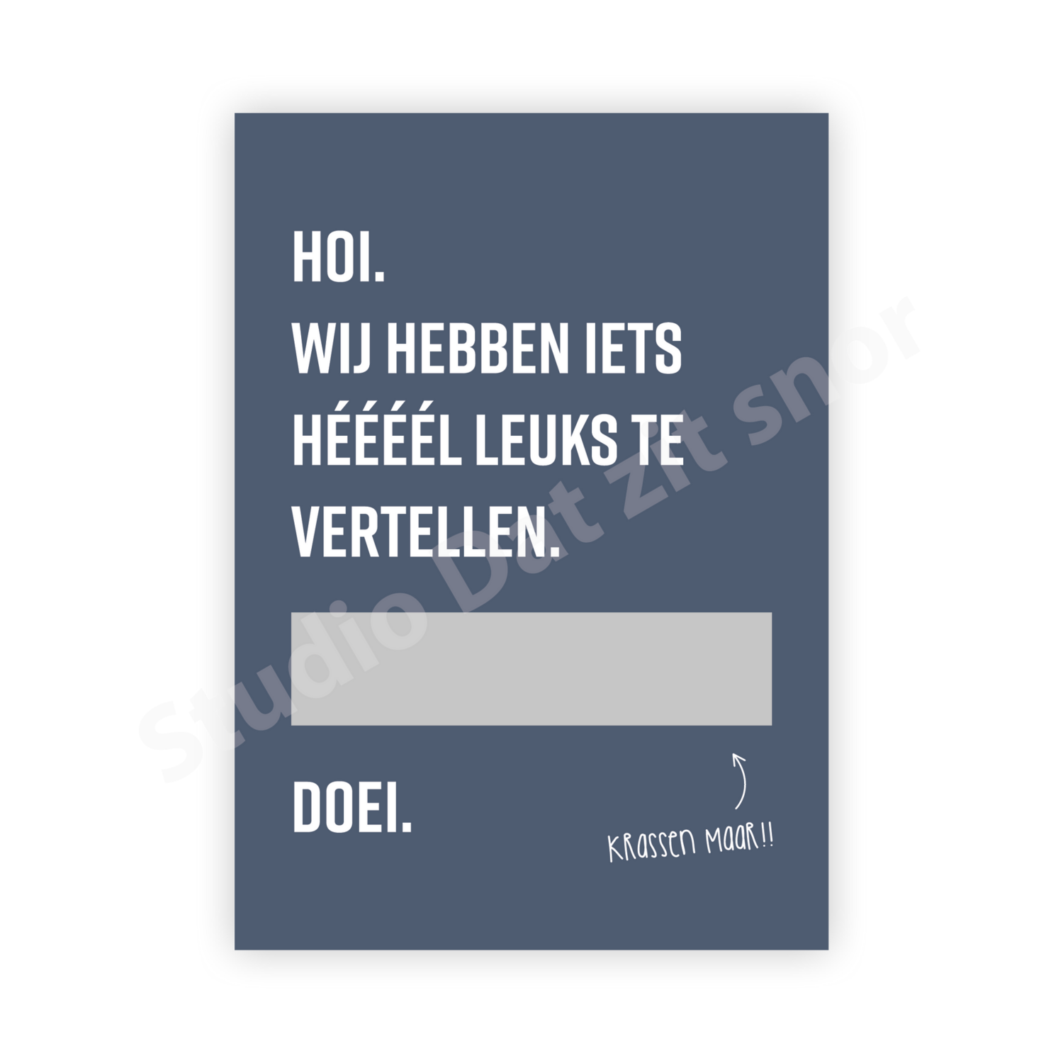 Kraskaart | Wij worden papa!