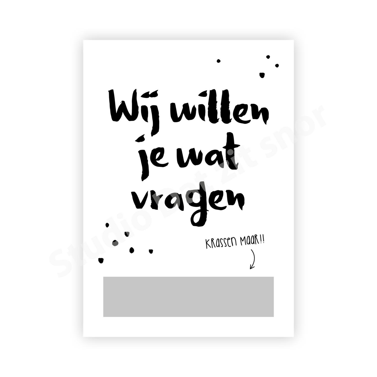 Kraskaart | Wil je peettante zijn?