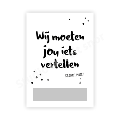 Kraskaart | Je wordt tante!