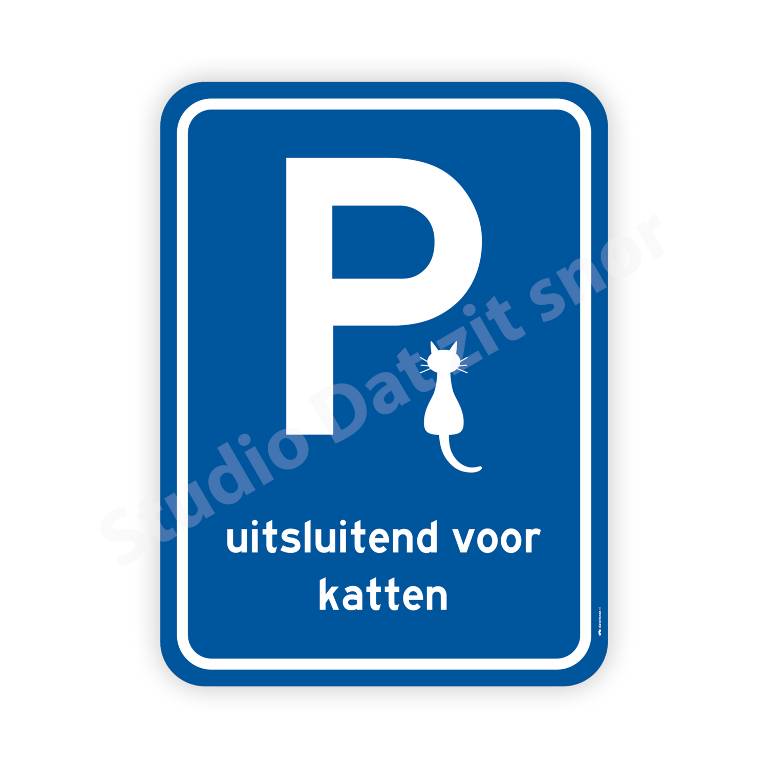 Sticker | Parkeerplaats voor katten