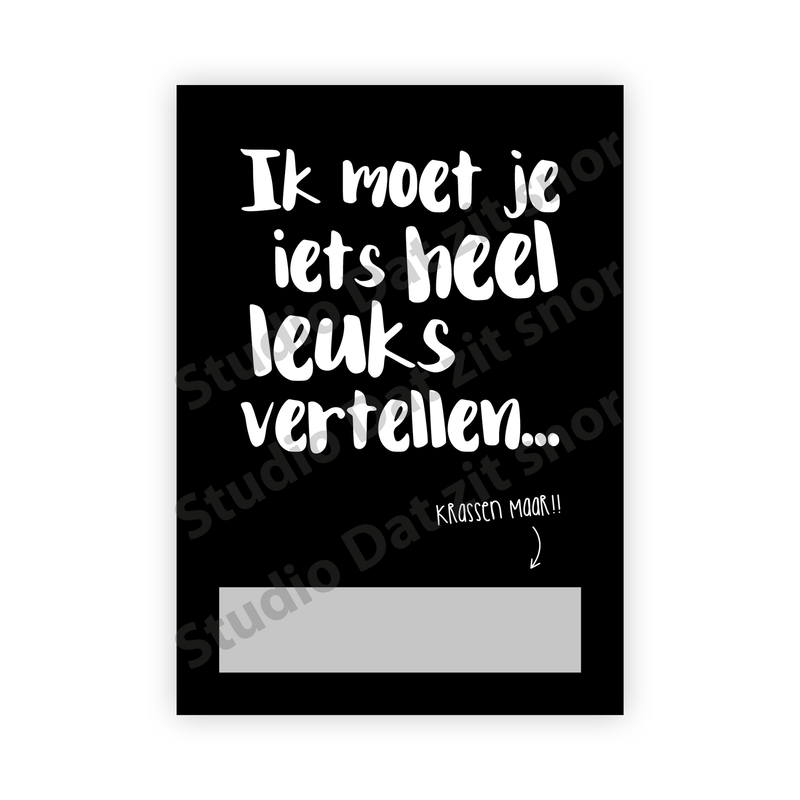 Kraskaart | Ik word grote zus!