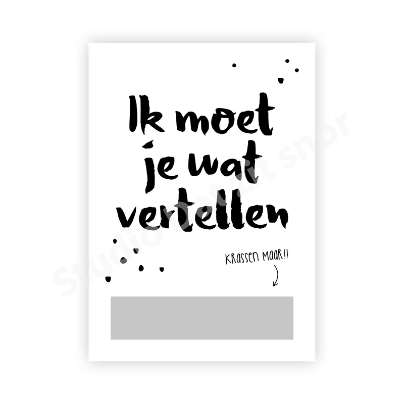 Kraskaart | Je wordt papa!