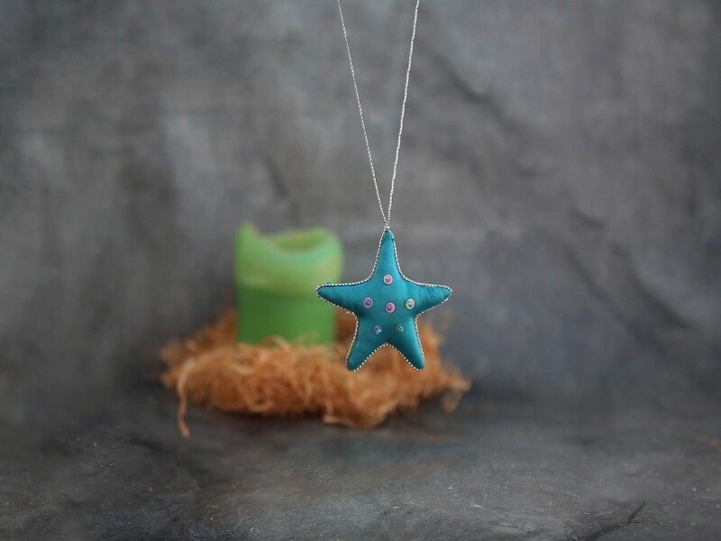 Beaded Star-Blue - Export Service Centre Cambodia