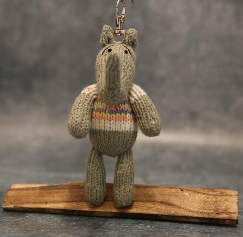 Key ring Rhino - Gogo Olive