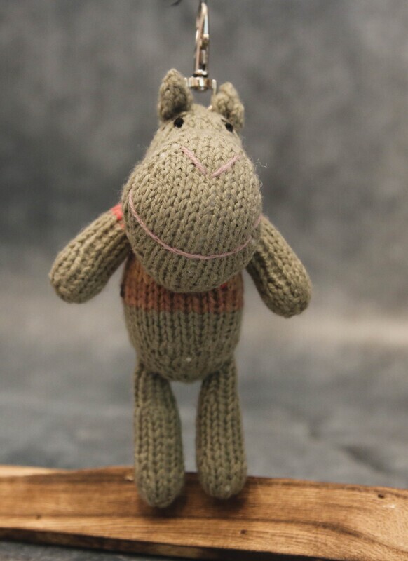 Key ring Hippo - Gogo Olive