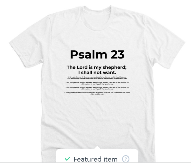 Psalm 23 T-Shirt