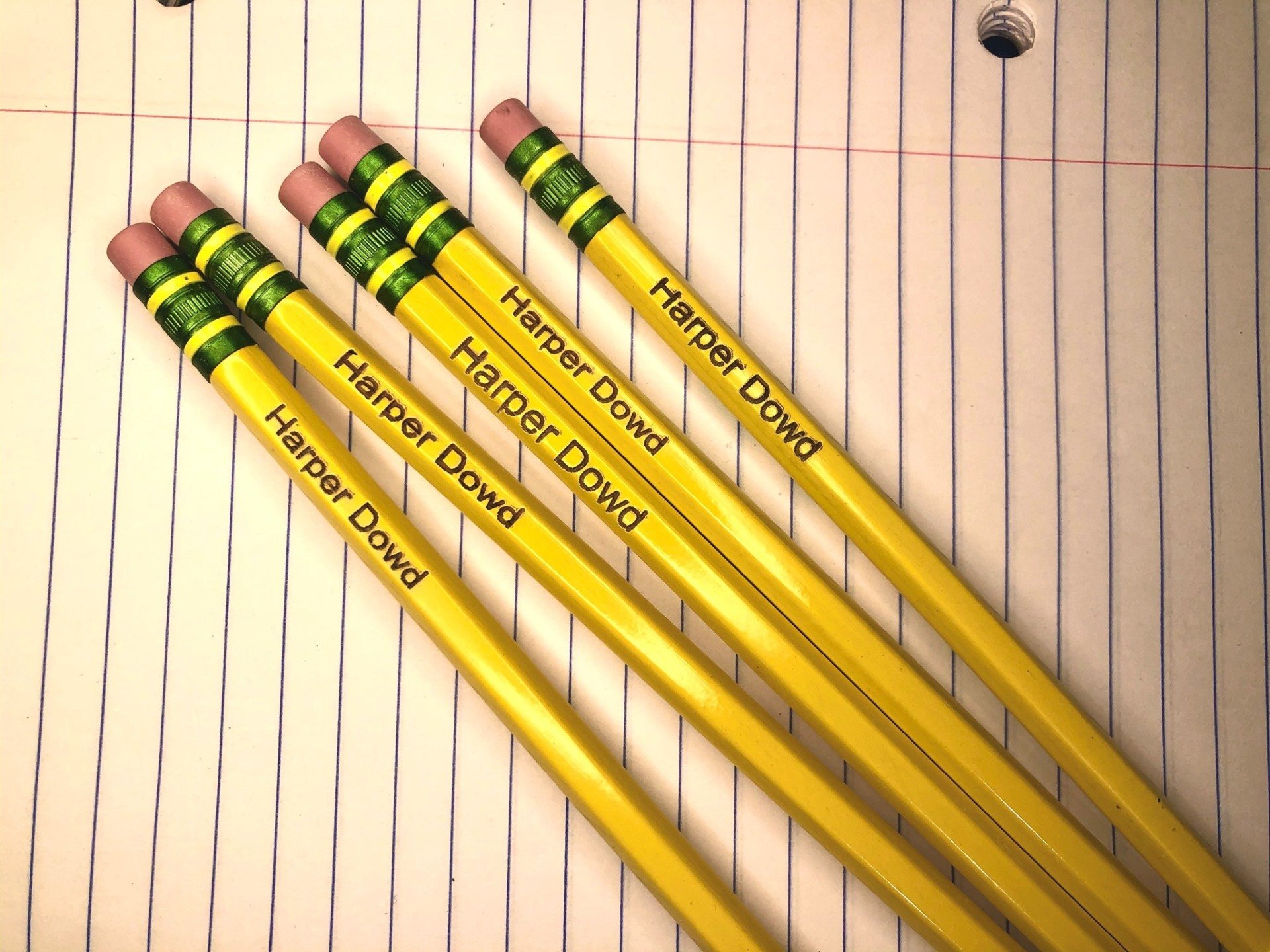 Personalized Pencils + Engraved Ruler