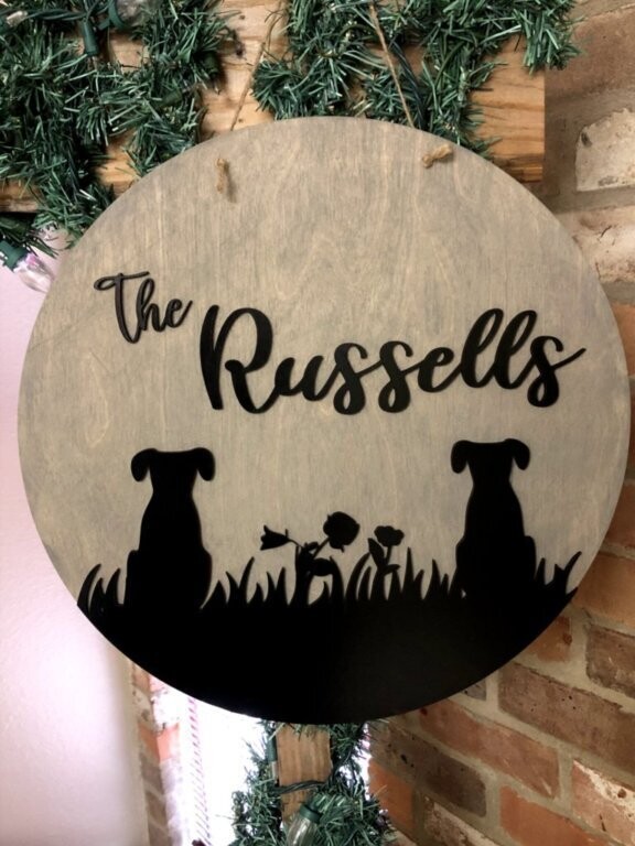 Custom Round Door Hanger