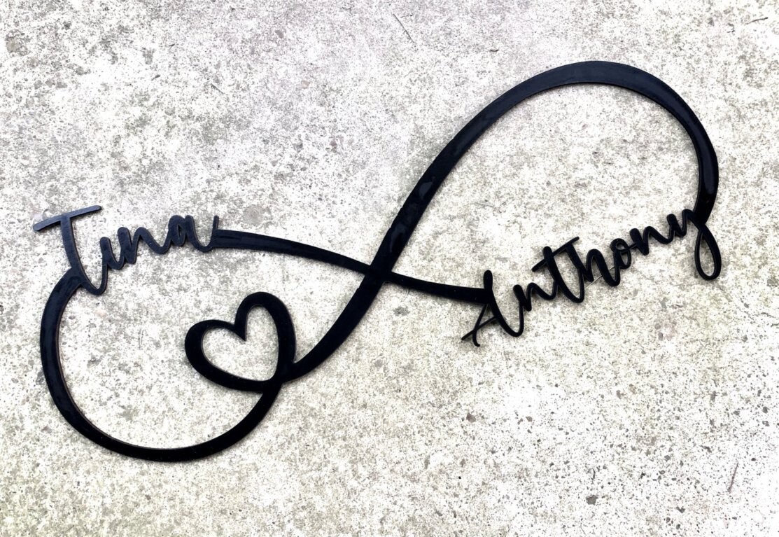 Infinity Custom Name Sign