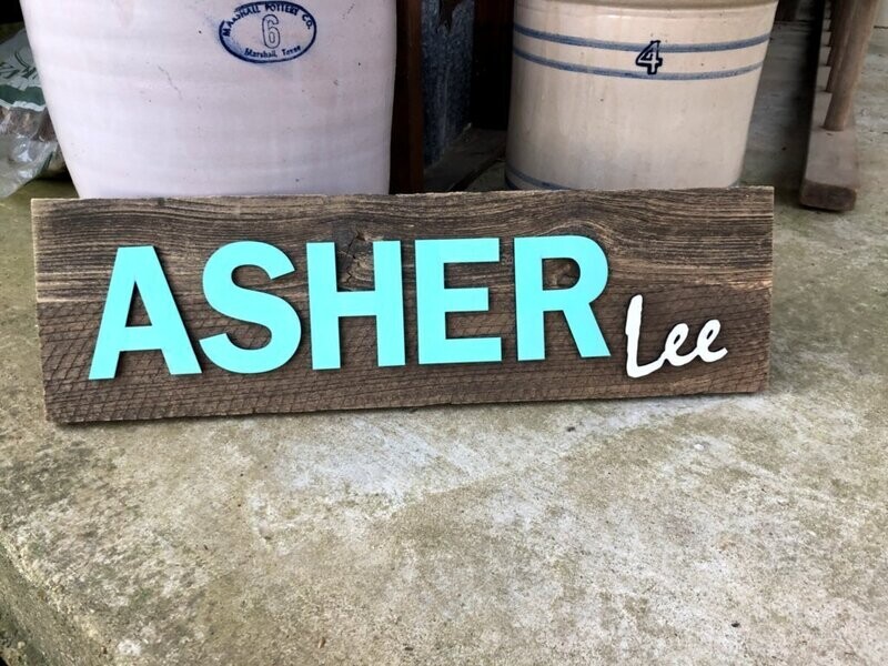 Wooden Baby Signs